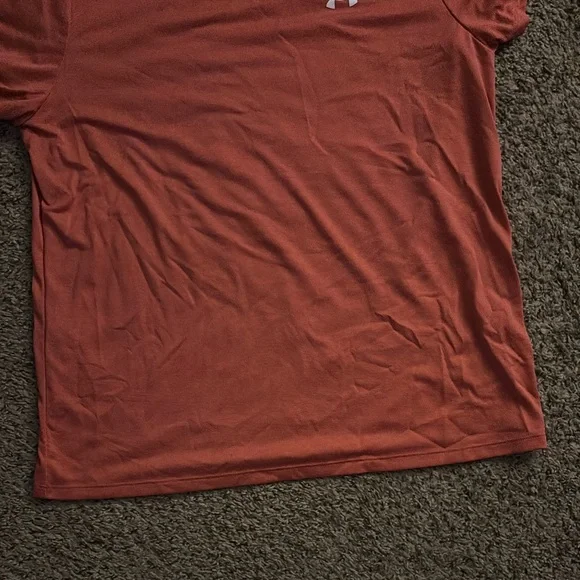 Under Armour Orange Tee Shirt Size Large - Picture 3 of 5